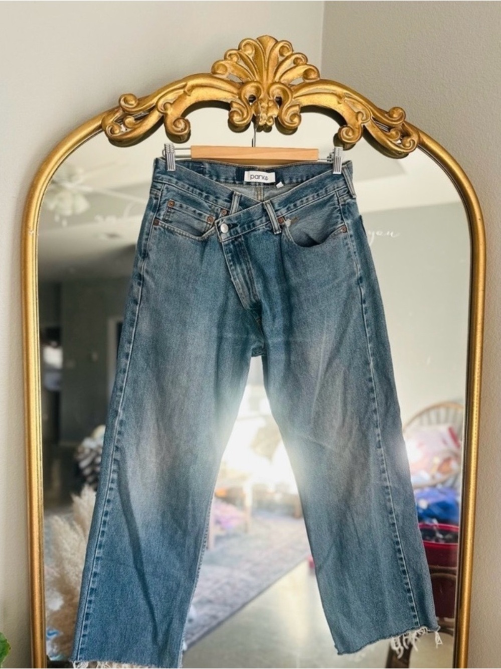 Parke/ daily Drills collab women’s Relaxed Jeans - Blue Denim